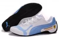 2019U puma chaussures femme sport jogging pas cher 829 blanc bleu